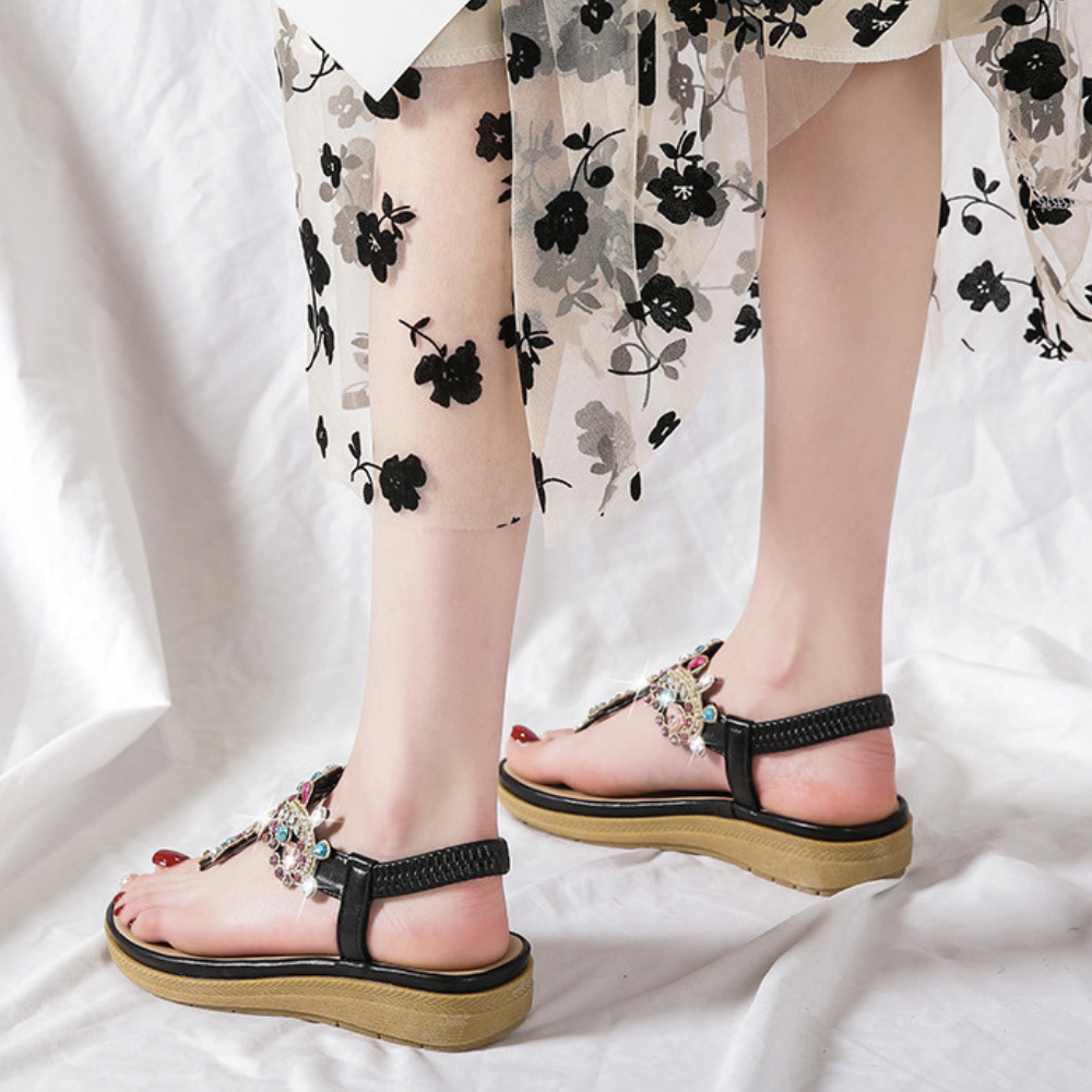 Ravello Crystal-Embellished Sandals