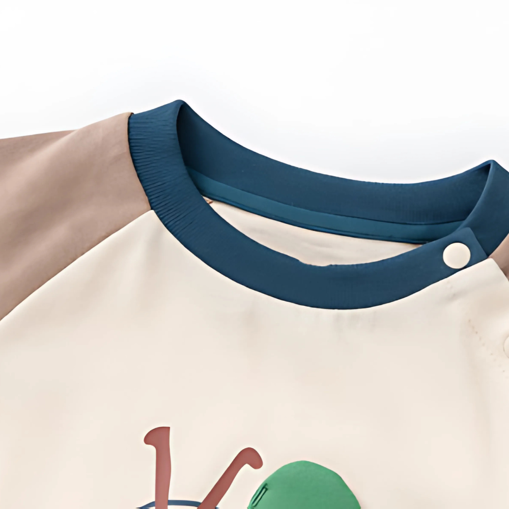 Kids Cute 3D Bug Patch Detail Long Sleeve Shirt