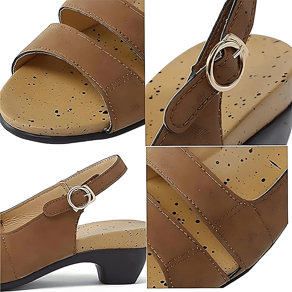 Nerola Slingback Peep Toe Sandals