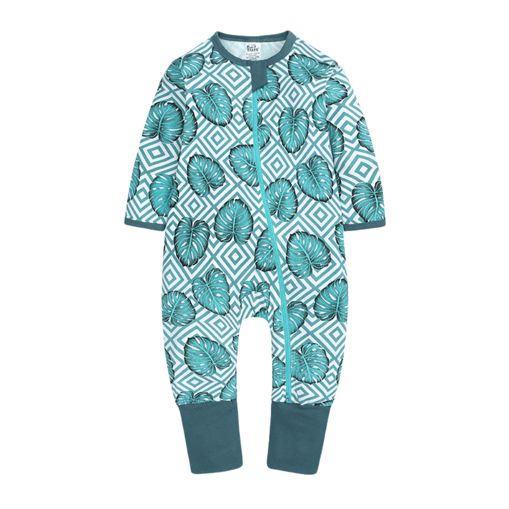Cute Print Easy Zip Baby Romper