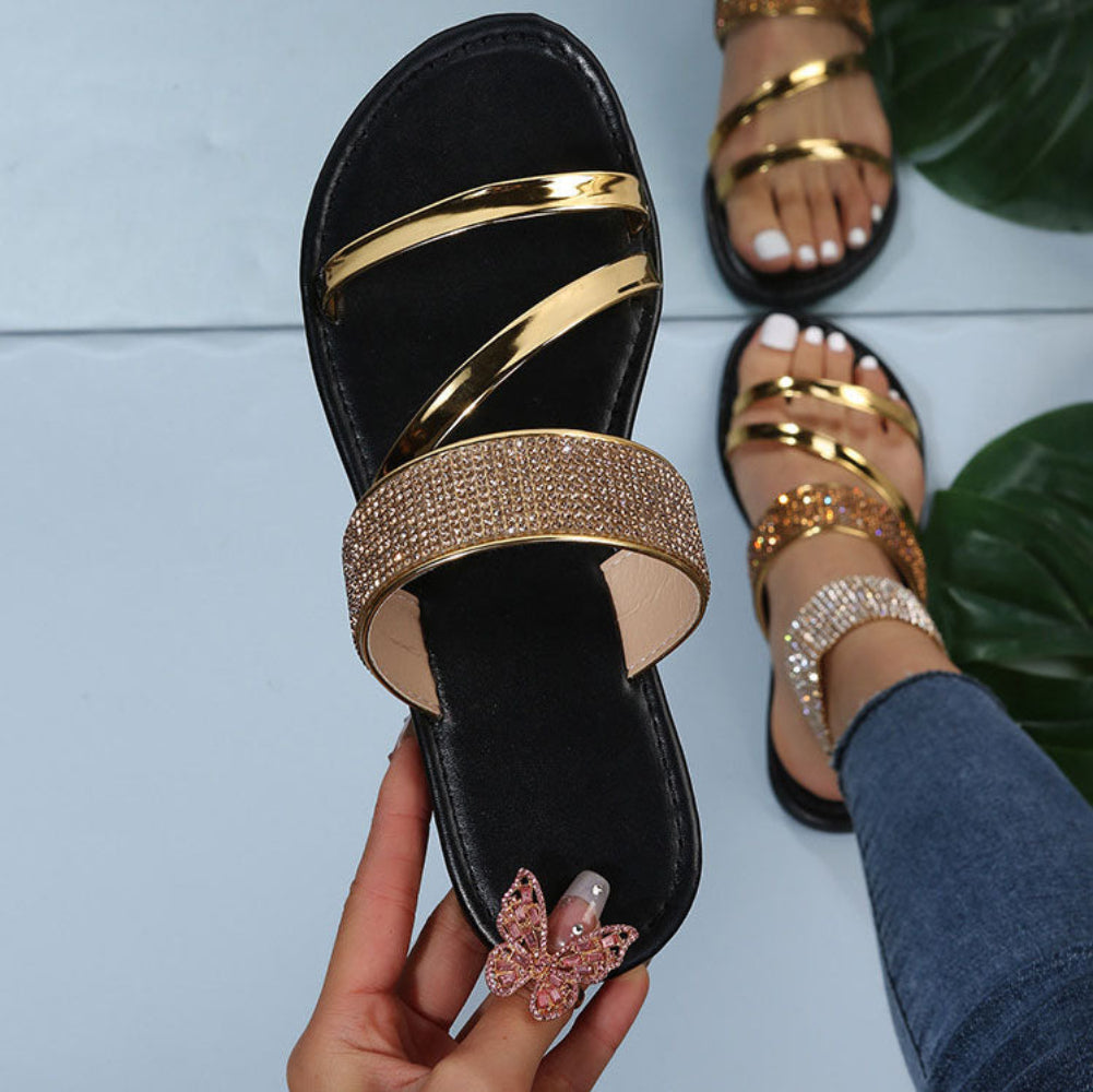 Serena Crystal Butterfly Sandals