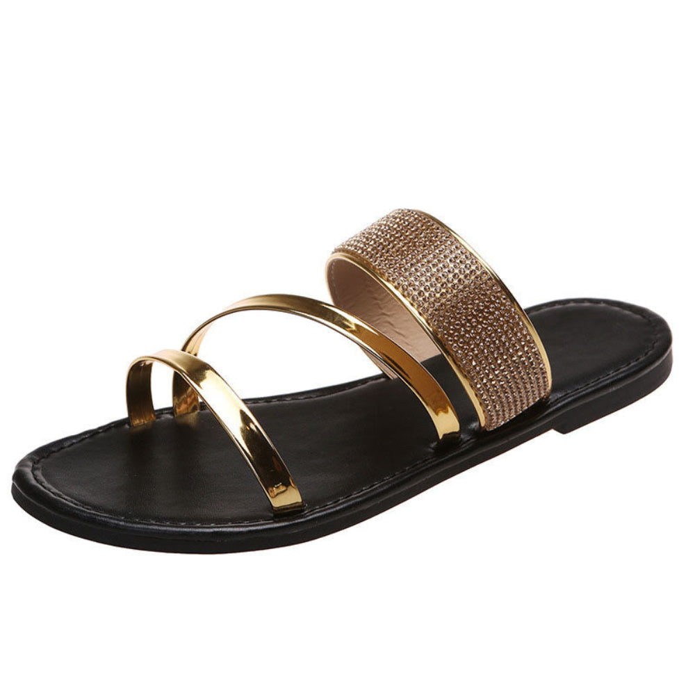 Serena Crystal Butterfly Sandals