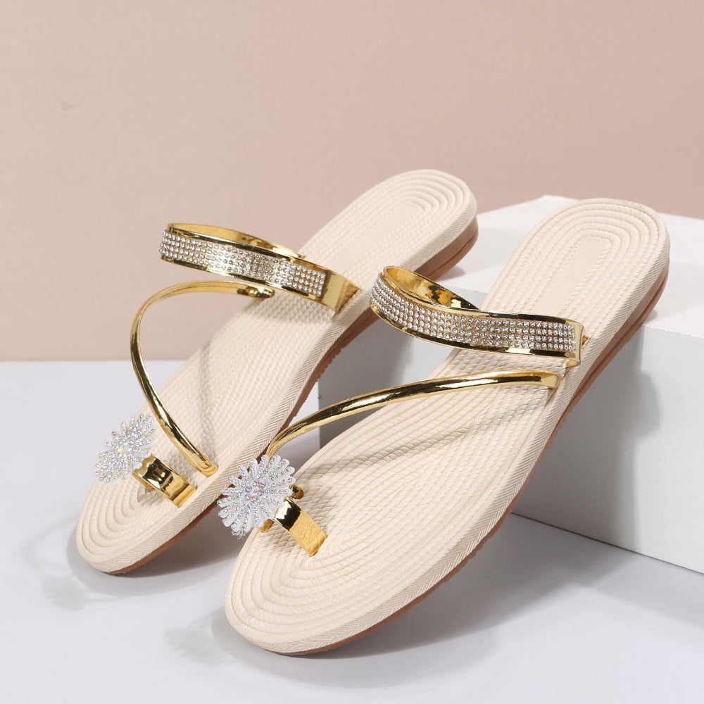 Isolde Crystal Bloom Sandals