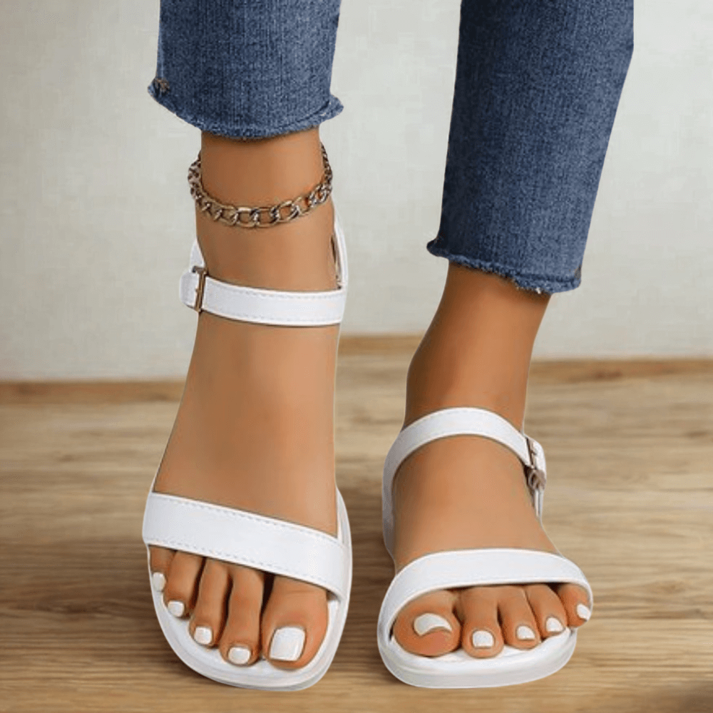 Segovia Chic Buckle Strap Sandals