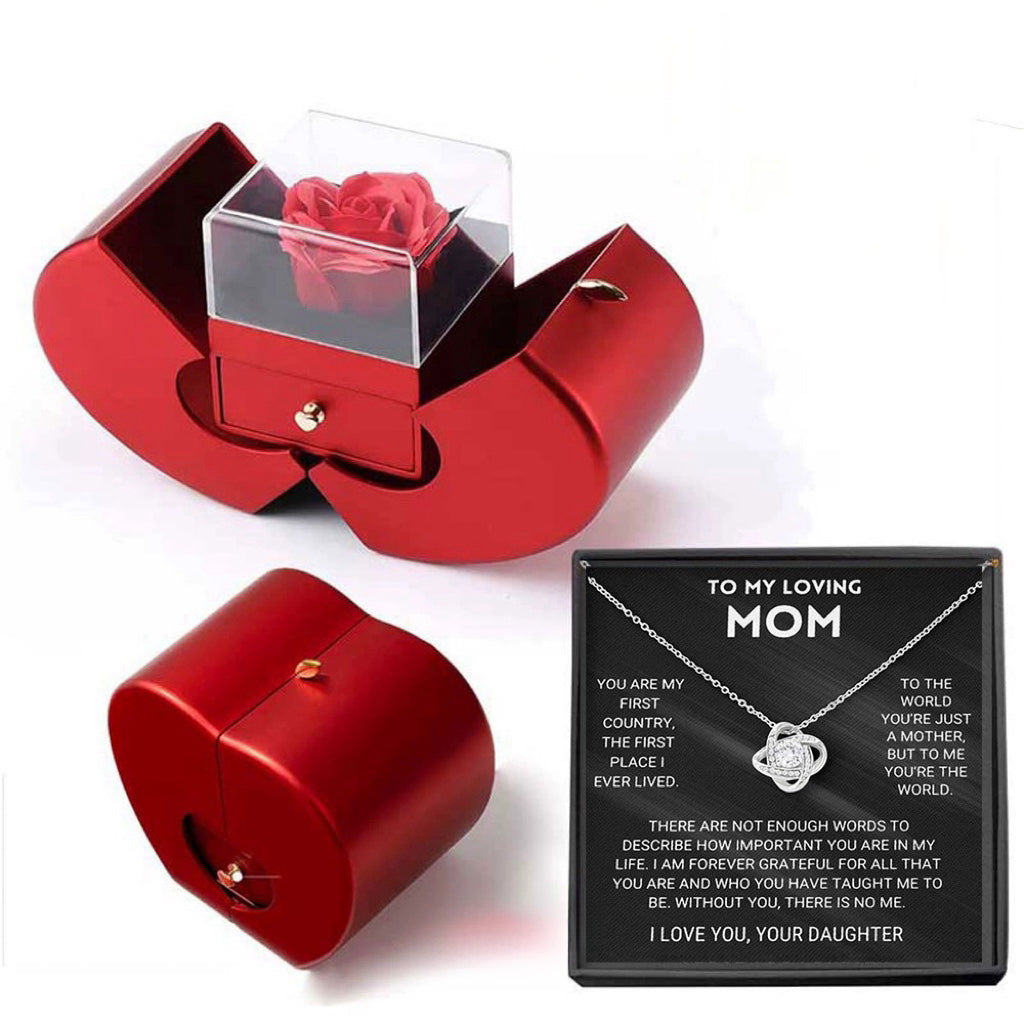 💖Mother's Day Promotion💖For Dropshipping:A Variety of Jewelry Options - With Apple Rose Box--