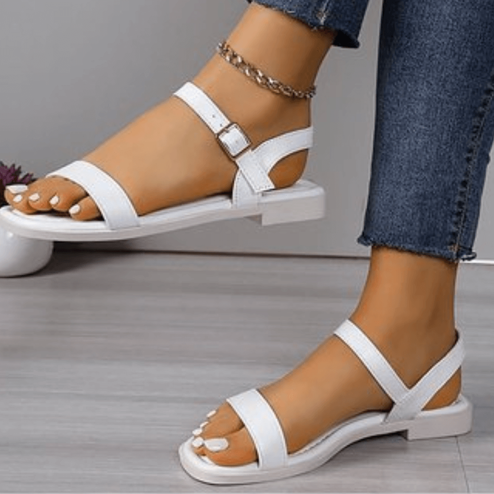 Segovia Chic Buckle Strap Sandals