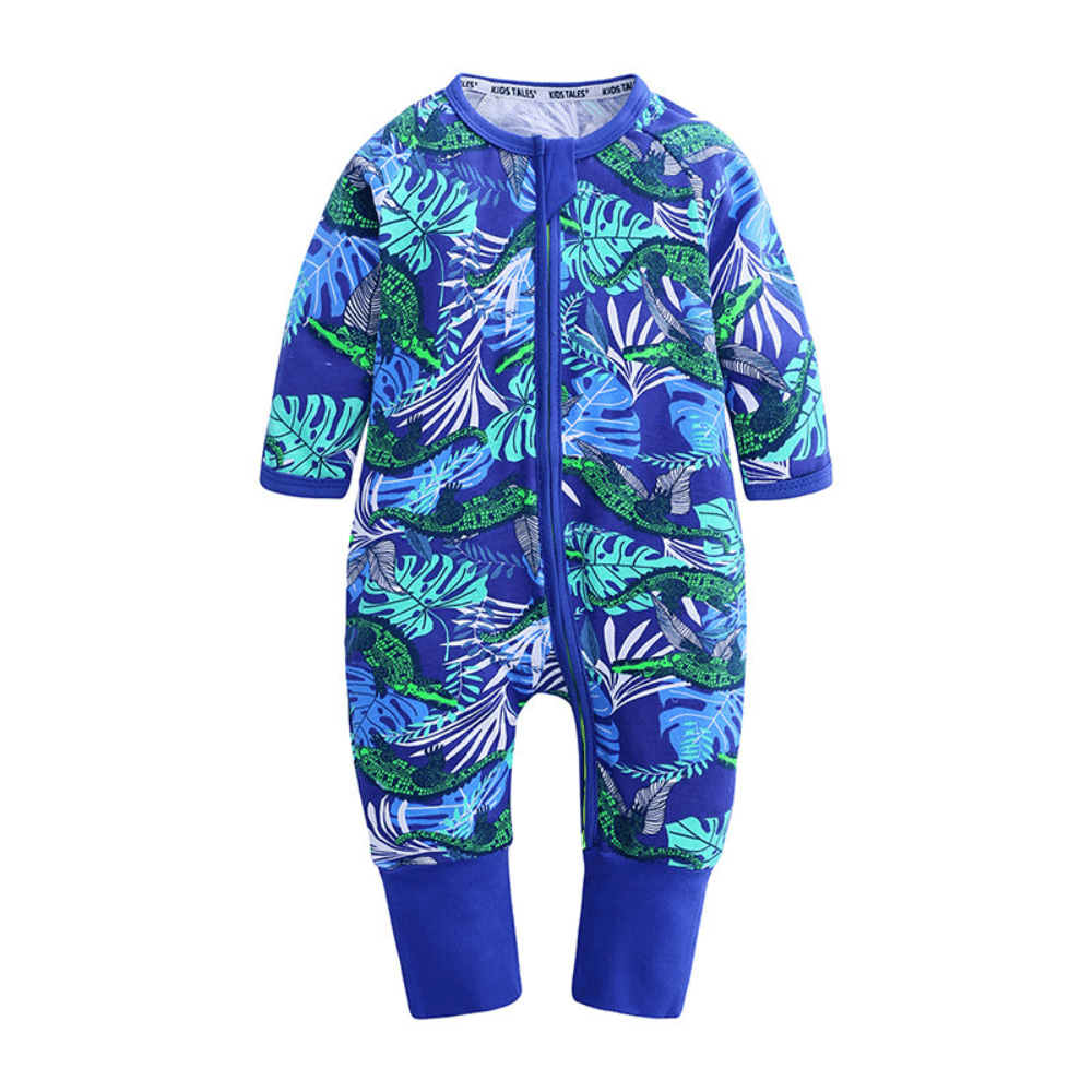 Adorable Tropical Print Baby Romper