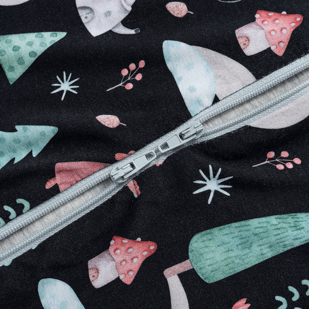 Cozy Baby Romper With Playful Print & Easy Zipper