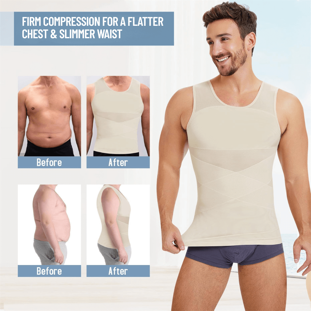 MaxFit Pro: Men's Slimming & Body Sculpting Sleeveless Top