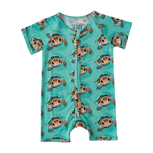 Adorable Sea Turtle Baby Summer Romper