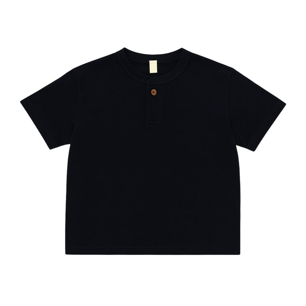 Boys Cotton Henley Shirt