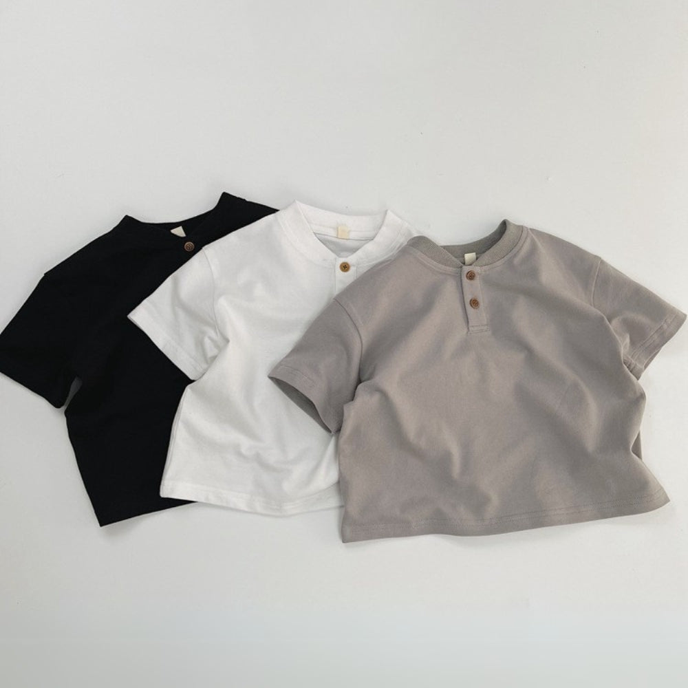 Boys Cotton Henley Shirt