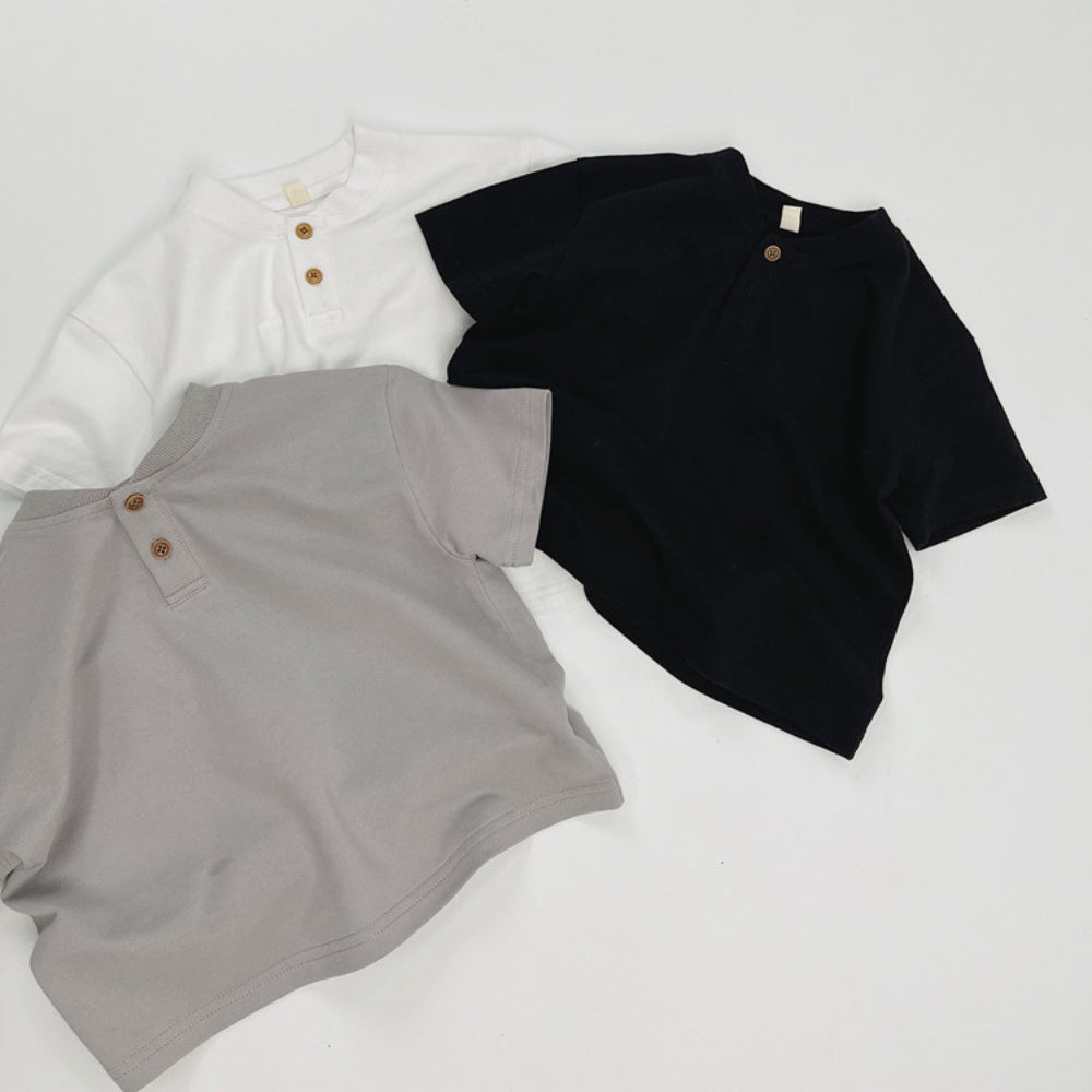 Boys Cotton Henley Shirt