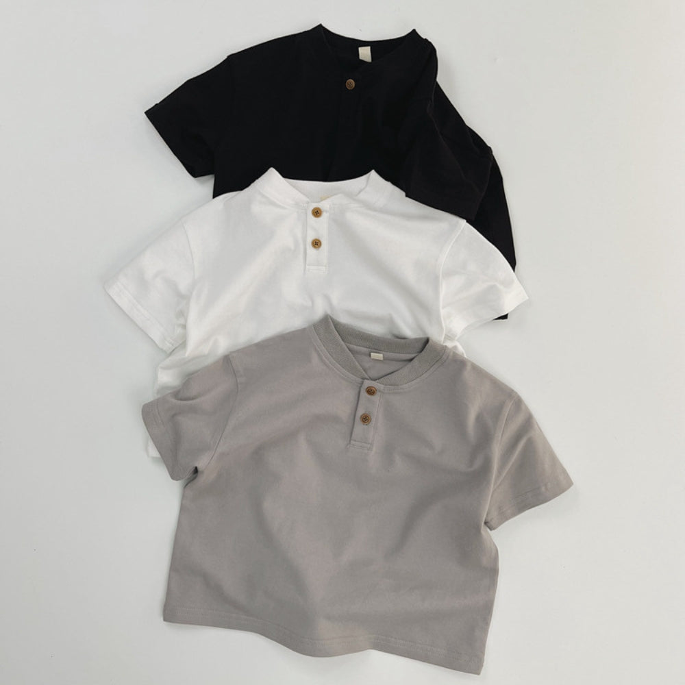 Boys Cotton Henley Shirt