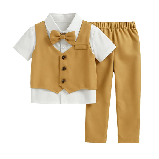 Handsome Gentleman Golden Formal Set