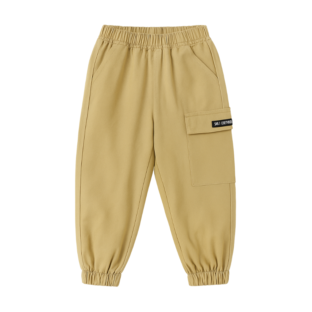 Boys Cotton Cargo Jogger Pants
