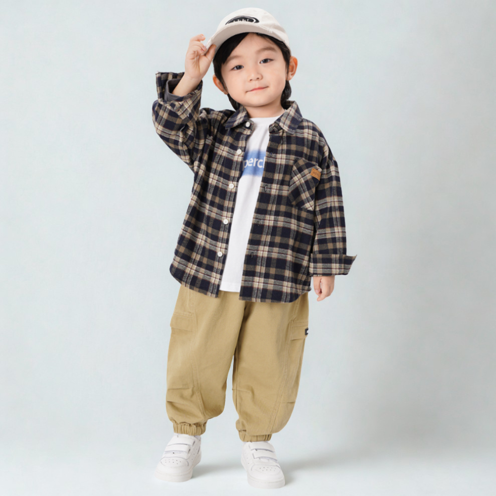 Boys Cotton Cargo Jogger Pants