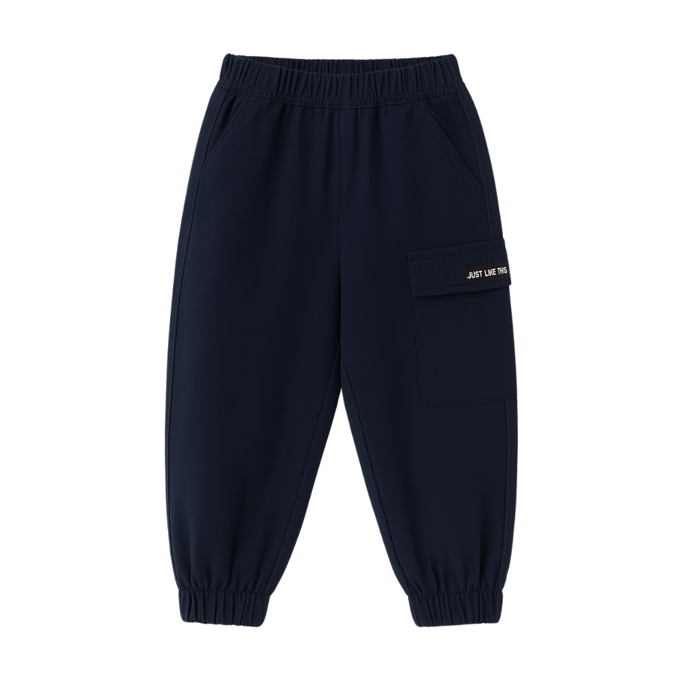Boys Cotton Cargo Jogger Pants
