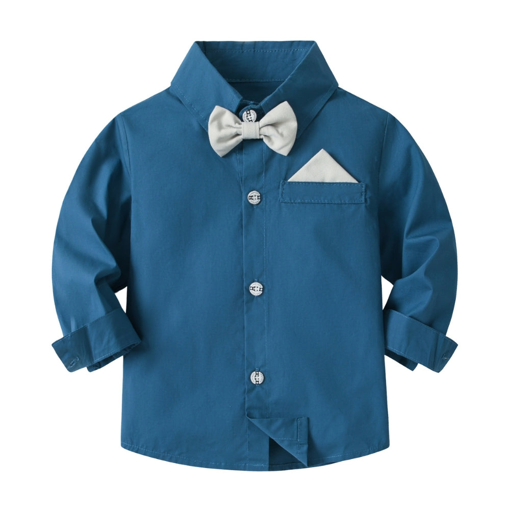 Charming Little Gentleman Bow Tie and Suspenders Set