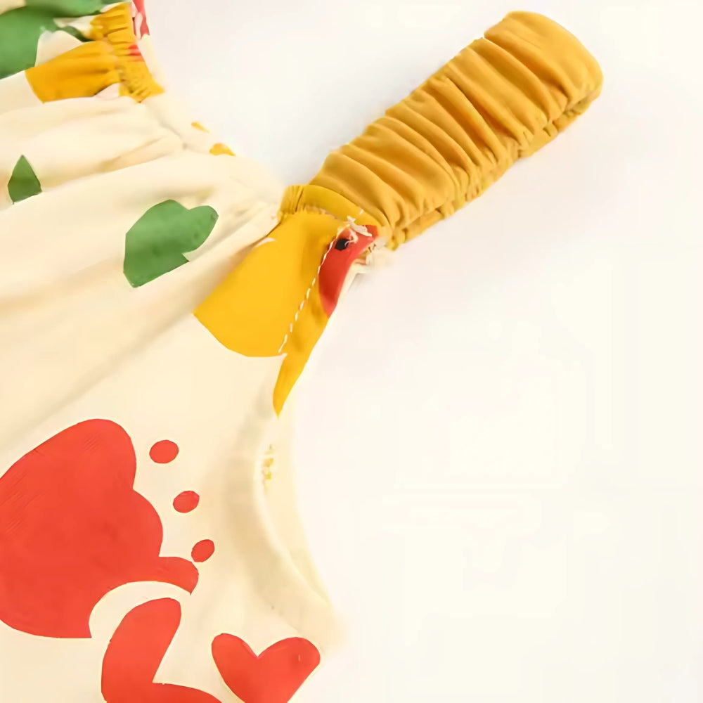 Fruit Flower Print Top and Bloomer Summer Set