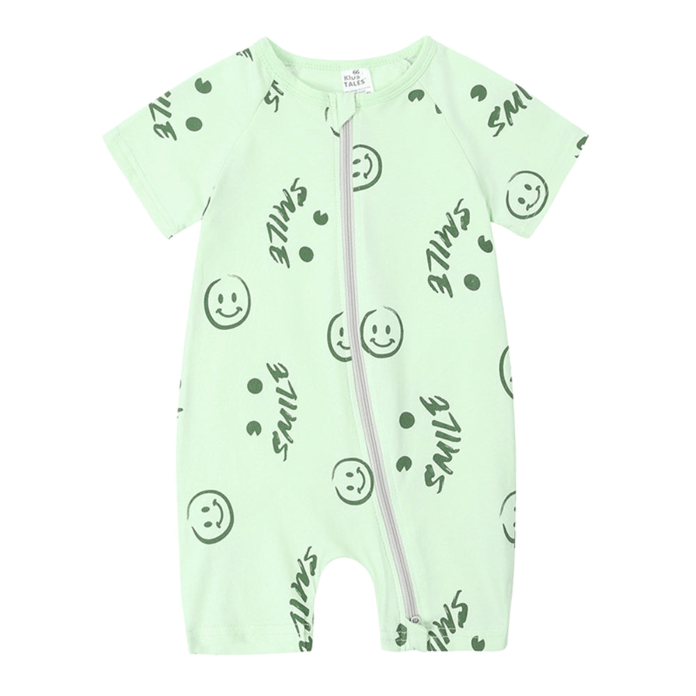 Adorable Colorful Print Baby Romper