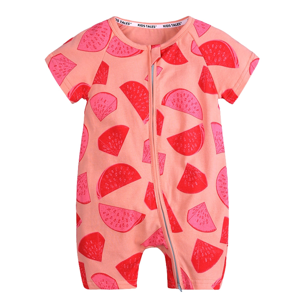 Adorable Colorful Print Baby Romper