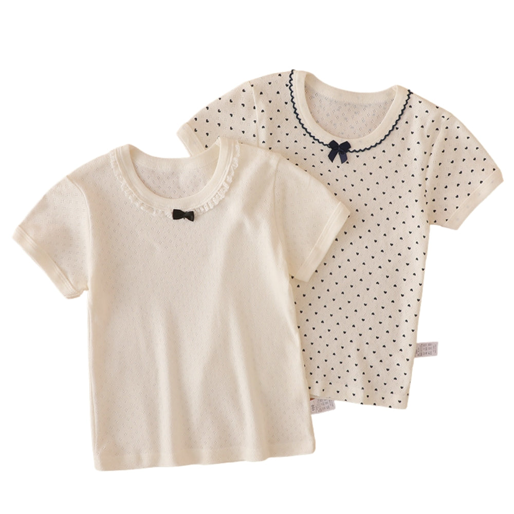 Girls Adorable Printed T-Shirt Set