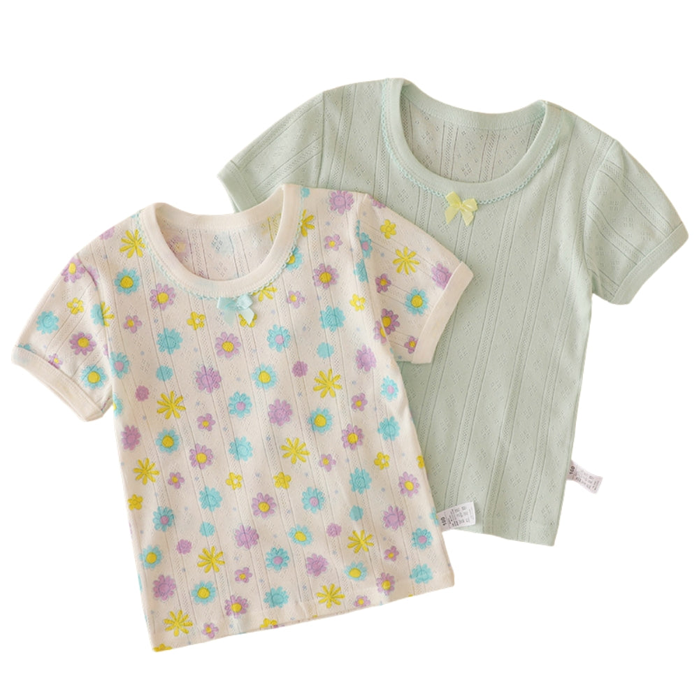 Girls Adorable Printed T-Shirt Set