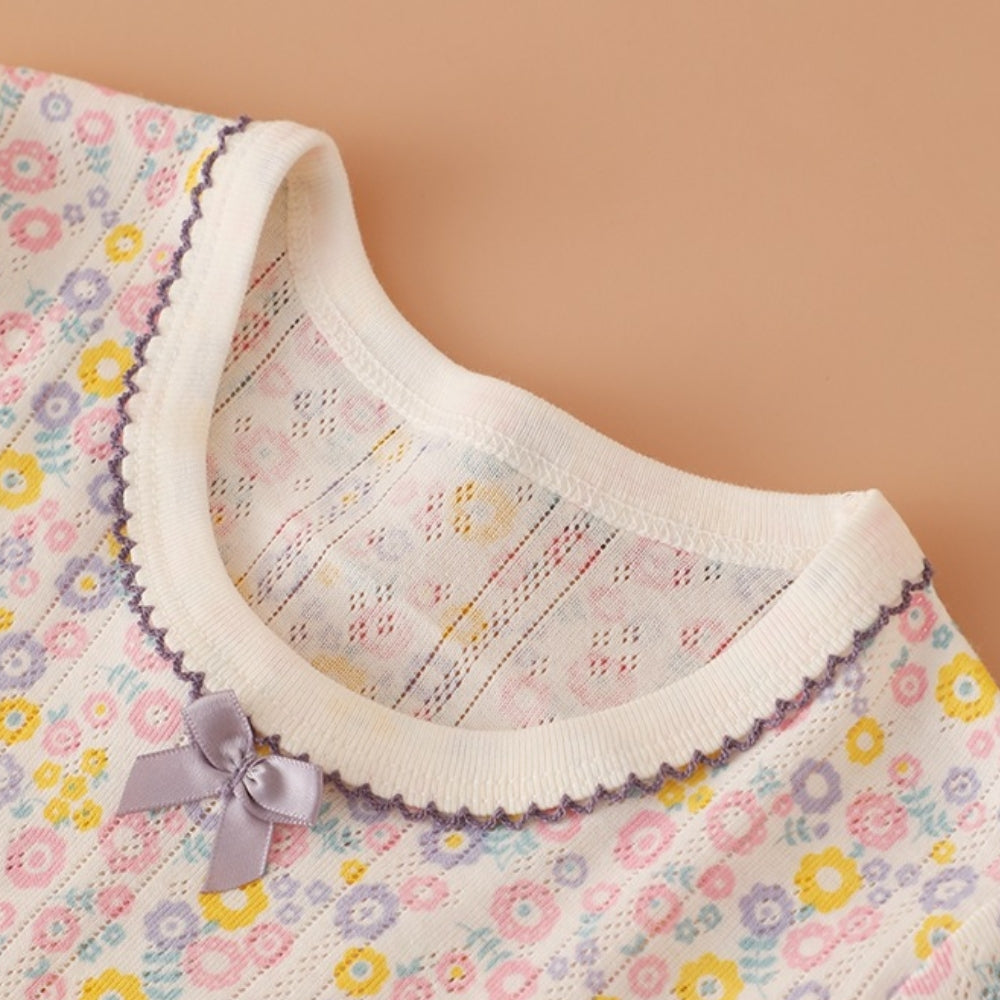Girls Adorable Printed T-Shirt Set