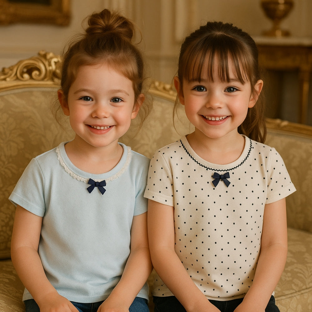 Girls Adorable Printed T-Shirt Set