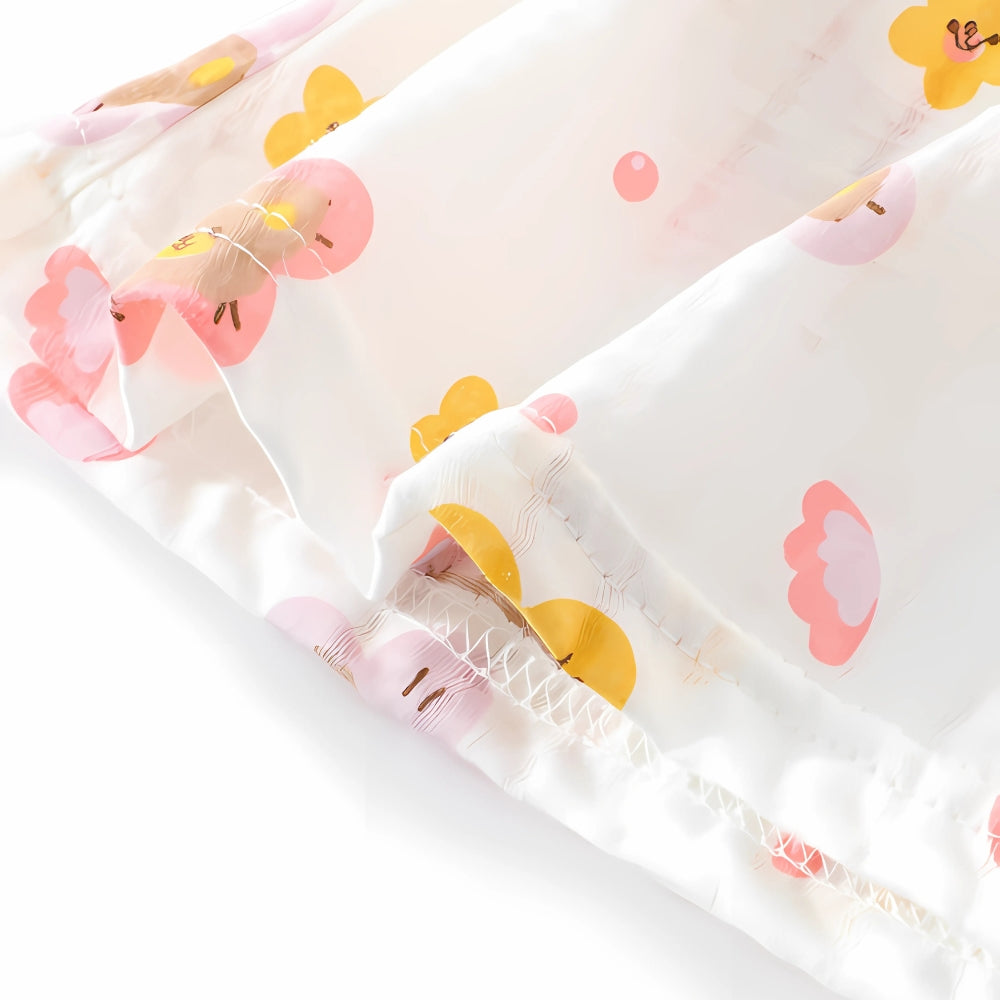 Girls Cap Sleeves Summer Dress
