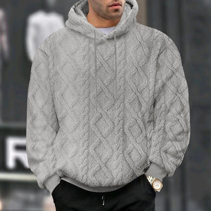 Hoodie Cotton Blend – Long Sleeve Cut & Structured Comfort