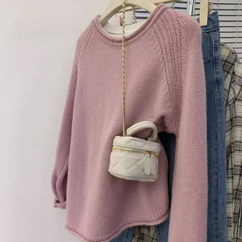 Knit Pullover - Rolled Edge & Loose Airflow Fit Move Easy