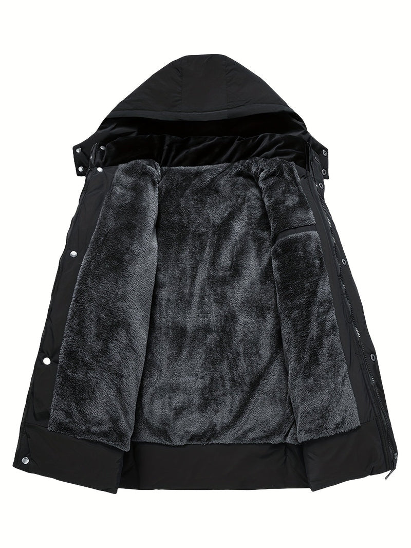 Polyester Blend Jacket - Thick Fleece & Warm Insulation