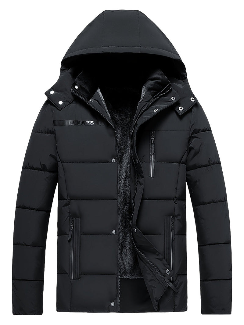 Polyester Blend Jacket - Thick Fleece & Warm Insulation
