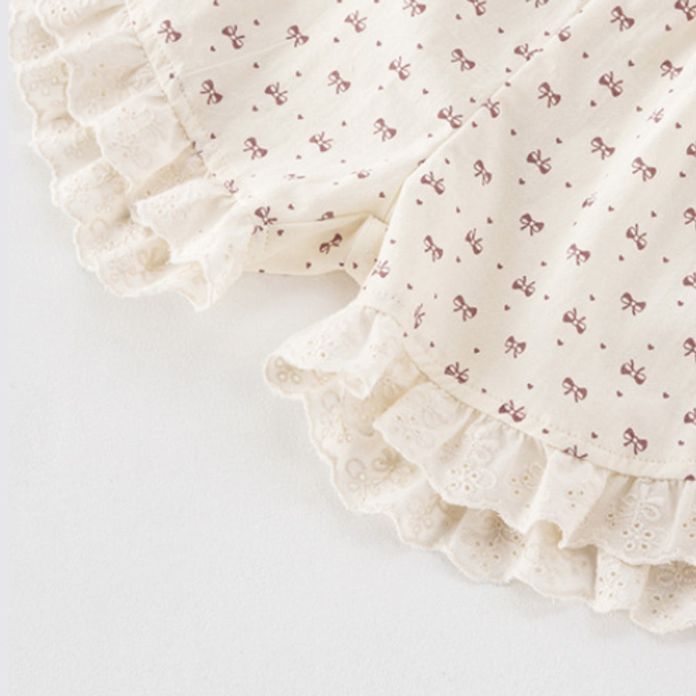 Ruffle Trim Sleeveless Top and Shorts Set