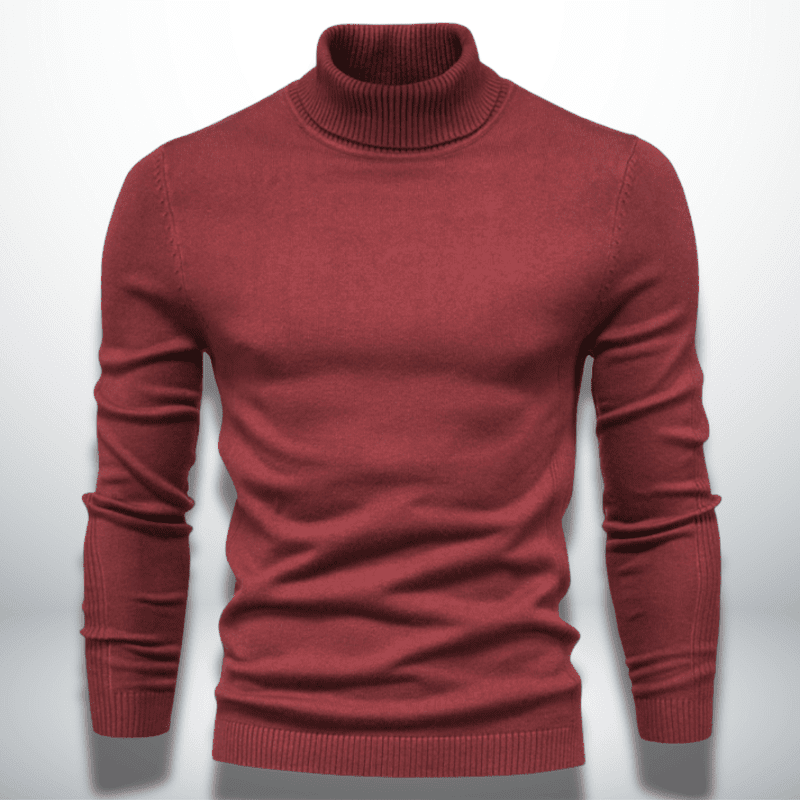 Wool-Blend Knit Sweater – Turtleneck Neck & Warm Cover