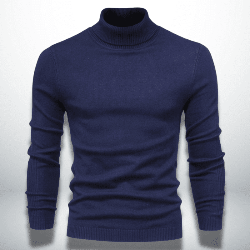 Wool-Blend Knit Sweater – Turtleneck Neck & Warm Cover