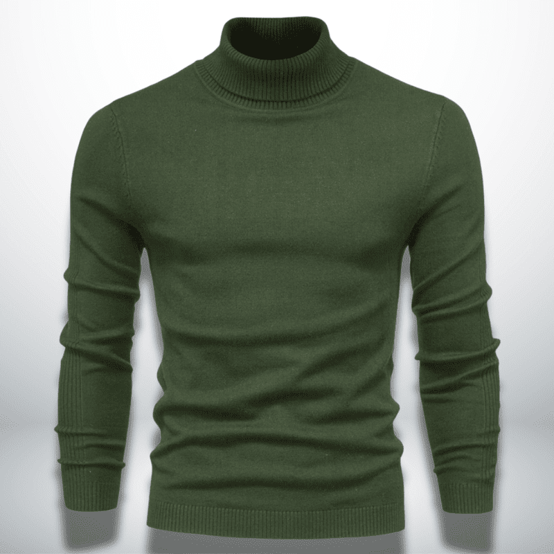 Wool-Blend Knit Sweater – Turtleneck Neck & Warm Cover