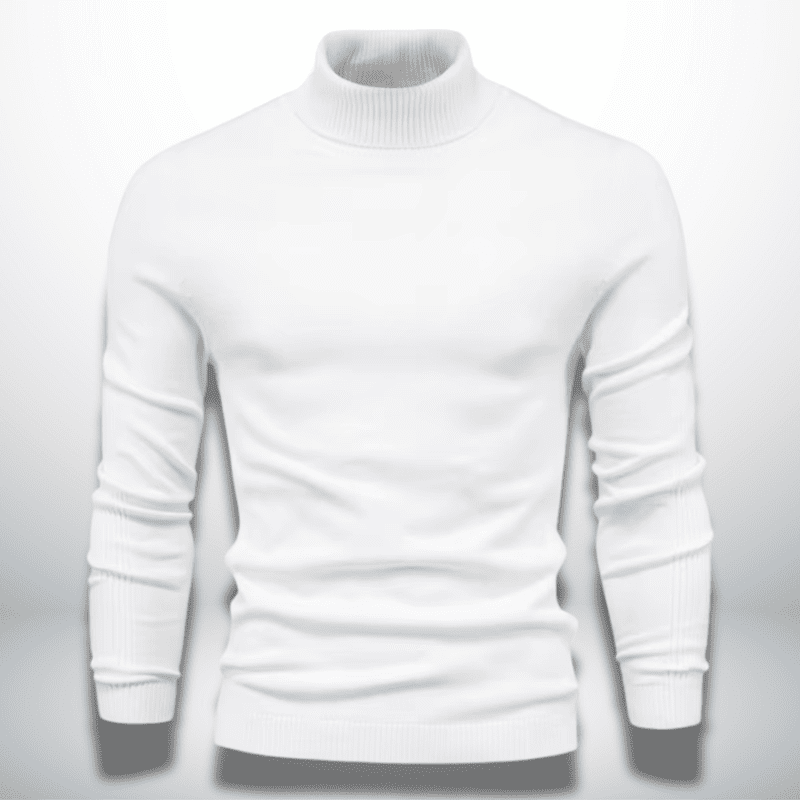 Wool-Blend Knit Sweater – Turtleneck Neck & Warm Cover