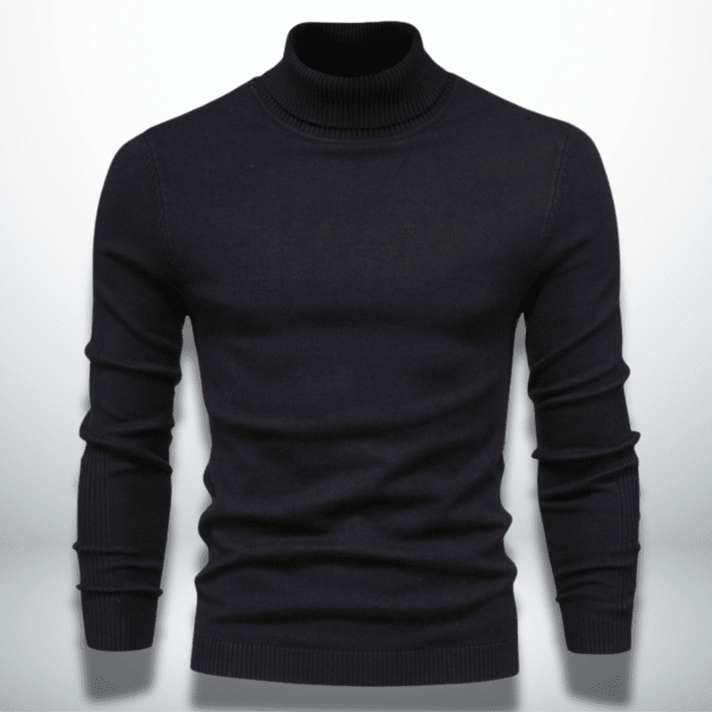 Wool-Blend Knit Sweater – Turtleneck Neck & Warm Cover