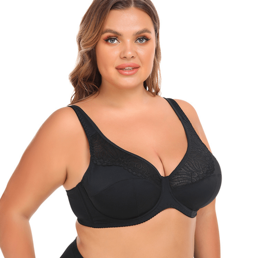 Breathable Full Coverage Support Lift Lace Bra