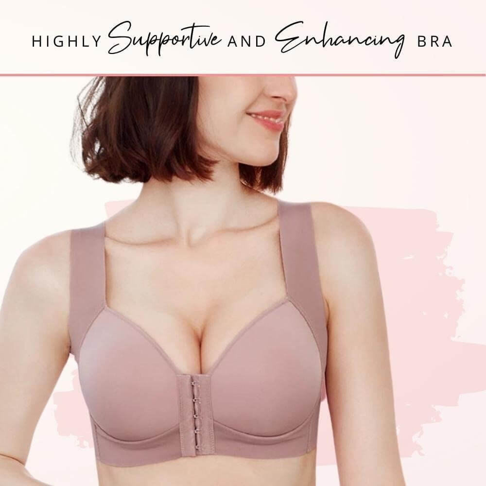 Front Closure Seamless Push Up Bra Plus Size