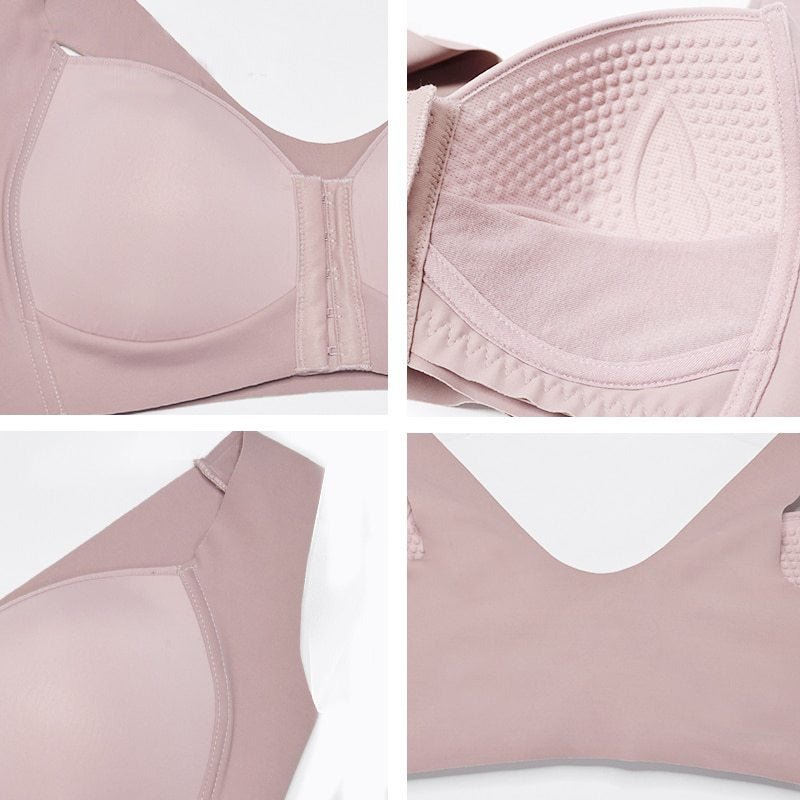 Front Closure Seamless Push Up Bra