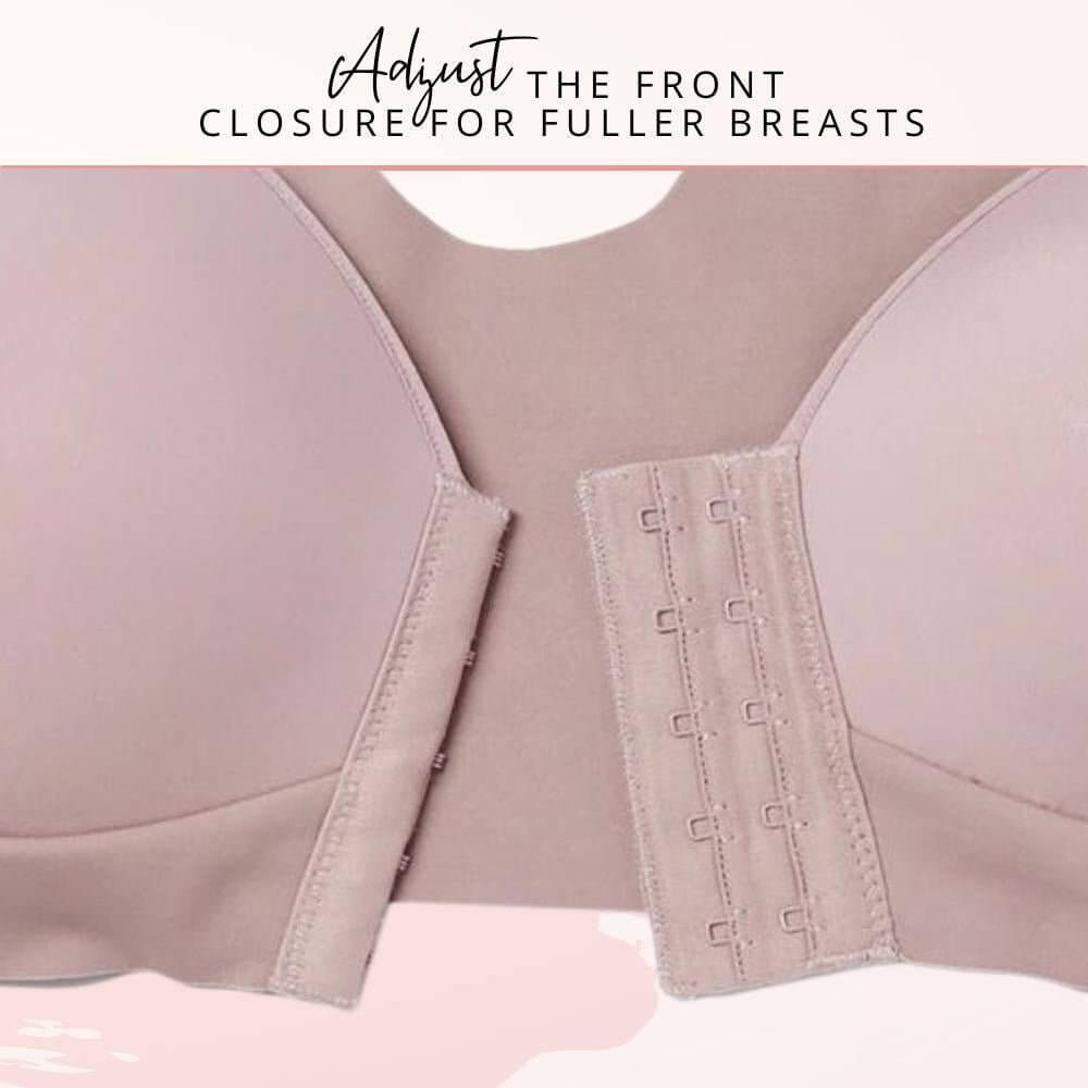 Front Closure Seamless Push Up Bra Plus Size