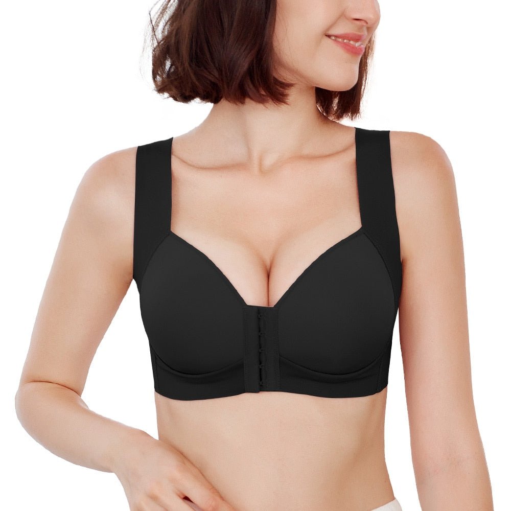 Front Closure Seamless Push Up Bra