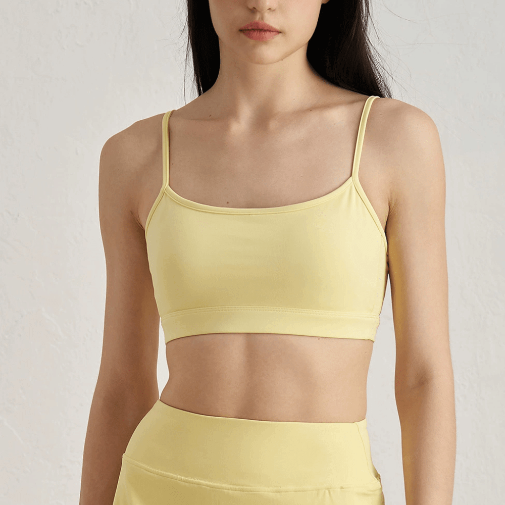 Minimalist Sports Bralette | Thin Strap & Light Support