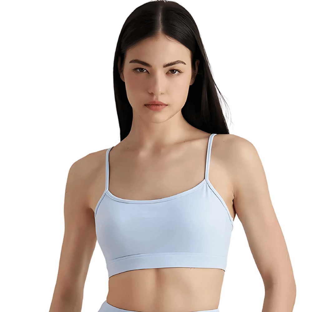 Minimalist Sports Bralette | Thin Strap & Light Support