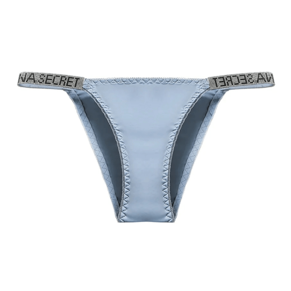 Rhinestone Low-Waist Thong Underwear