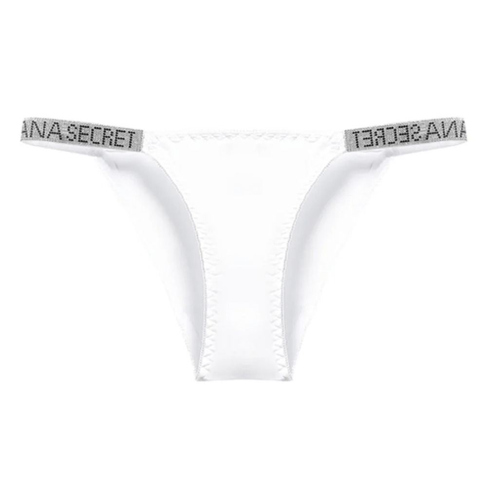 Rhinestone Low-Waist Thong Underwear